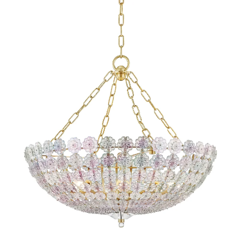 Industrial Lighting for Food Processing FactoriesFloral Park 25" 8 Lights Chandelier Industrial Lighting for Food Processing FactoriesFloral Park 25" 8 Lights Chandelier