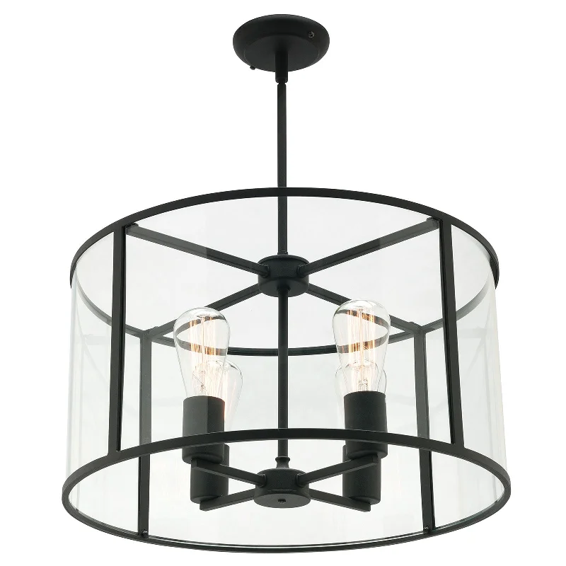 Industrial Lighting for Woodworking FactoriesLiverpool 4Lt Round Pendant Light