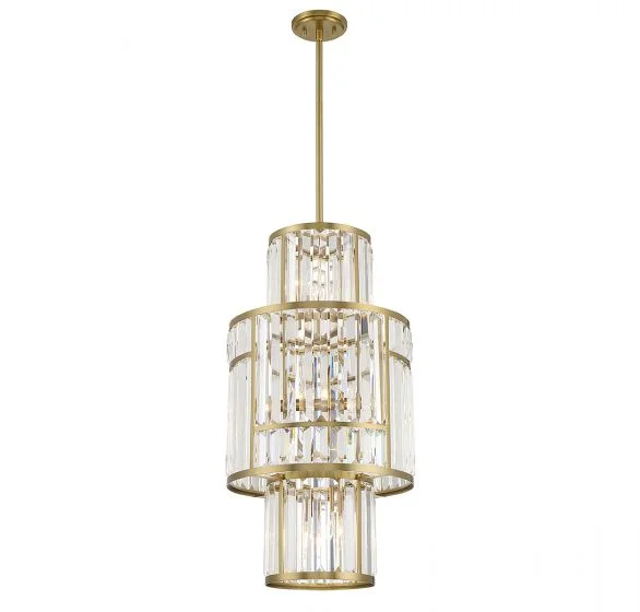 Corrosion - Resistant Industrial Lighting for Coastal FactoriesRohe 8-Light Pendant in Warm Brass Corrosion - Resistant Industrial Lighting for Coastal FactoriesRohe 8-Light Pendant in Warm Brass