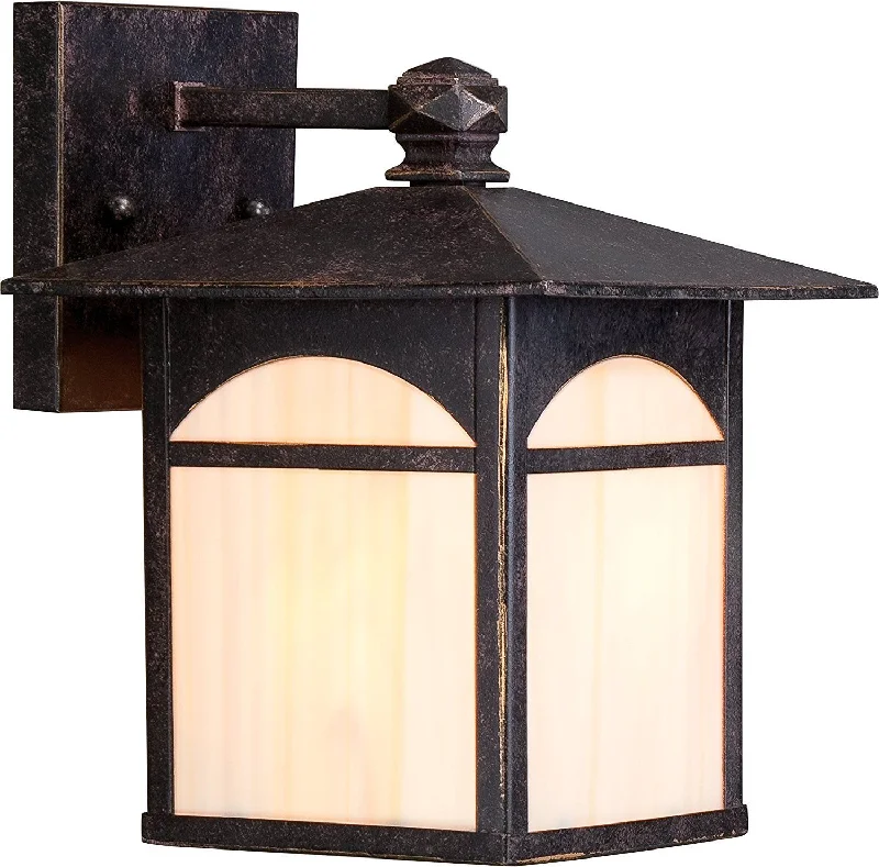 Nuvo Lighting 60-5752 Canyon Collection One Light Energy Efficient GU24 Exterior Outdoor Wall Lantern in Umber Bronze Finish Nuvo Lighting 60-5752 Canyon Collection One Light Energy Efficient GU24 Exterior Outdoor Wall Lantern in Umber Bronze Finish