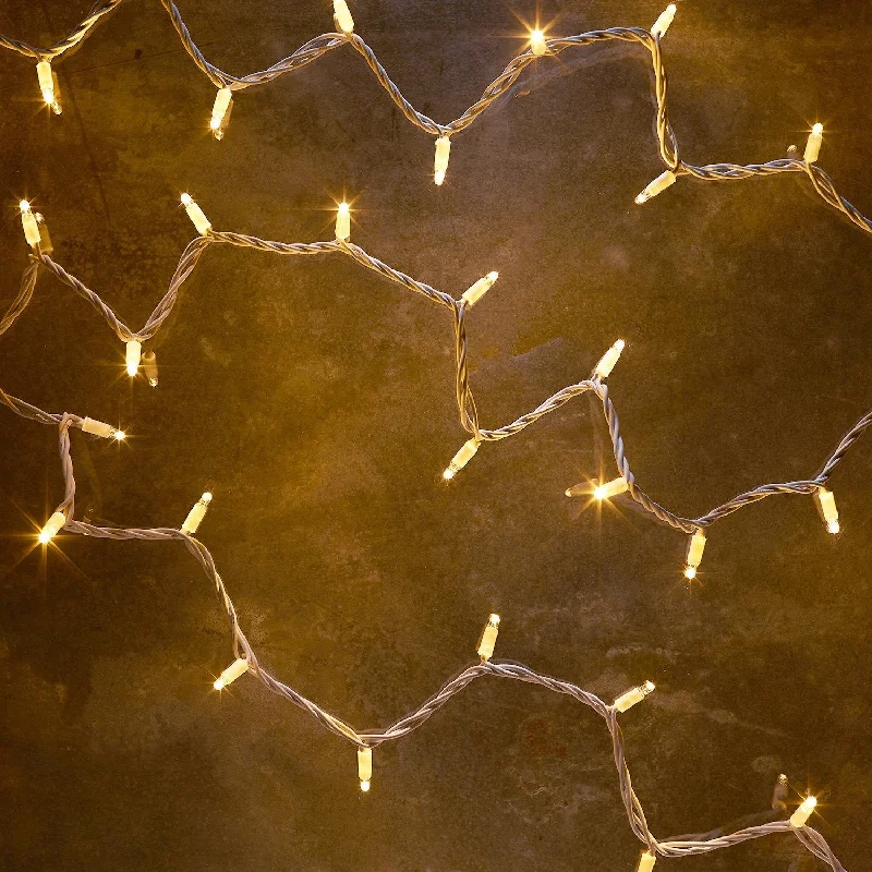 Solar - Powered String Lights for Energy - Saving BackyardsPro Connect 50m 500 Warm White Connectable String Lights White Cable Solar - Powered String Lights for Energy - Saving BackyardsPro Connect 50m 500 Warm White Connectable String Lights White Cable