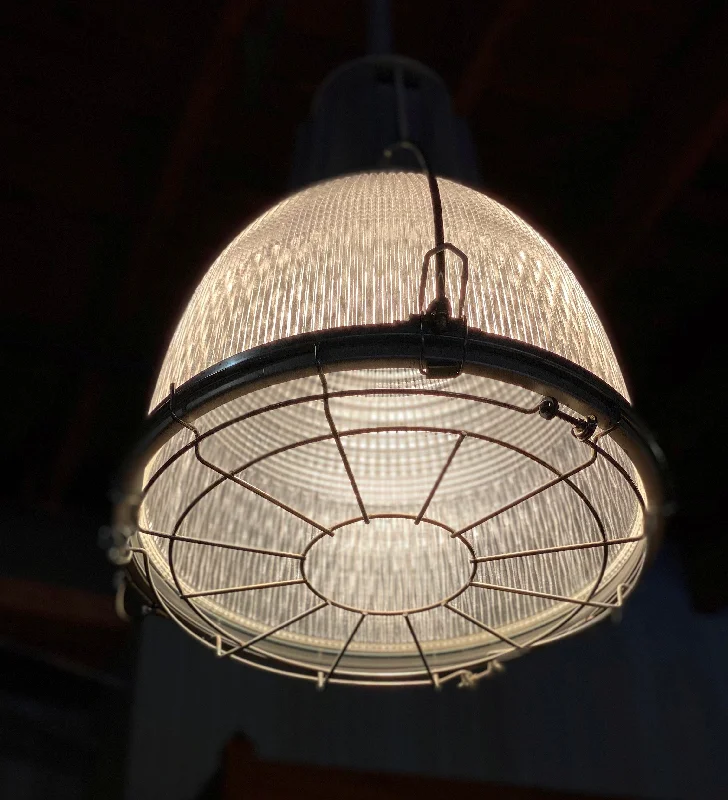Industrial Lighting for Automotive Manufacturing PlantsHolophane Light Fixture~ Industrial Glass Large 16" Diameter Industrial Lighting for Automotive Manufacturing PlantsHolophane Light Fixture~ Industrial Glass Large 16" Diameter