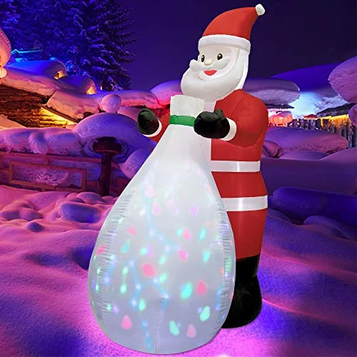 String Lights for Camping TripsChristmas Inflatables Lighted Santa Claus with a Gift Bag, Blow Up Indoor Outdoor Xmas Decor Lawn Yard Garden Decorations String Lights for Camping TripsChristmas Inflatables Lighted Santa Claus with a Gift Bag, Blow Up Indoor Outdoor Xmas Decor Lawn Yard Garden Decorations