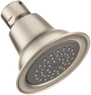 Moen Commercial Vandal-Resistant Showerhead With Brass Shell' Brushed Nickel' 1.5 Gpm Moen Commercial Vandal-Resistant Showerhead With Brass Shell' Brushed Nickel' 1.5 Gpm