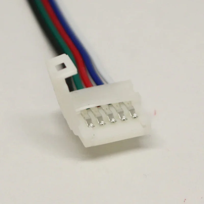 Dimmable Industrial Lighting for Ambiance ControlBN222-RGBW 24V RGBW LED Strip Light Double End Clip Connector With Wire