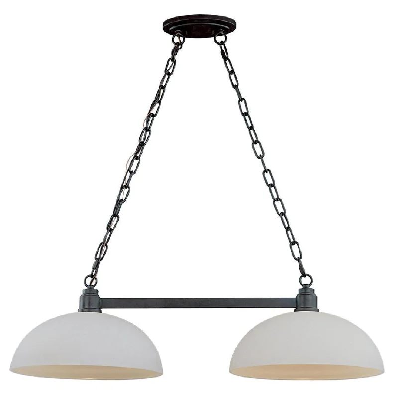 Z-Lite Lighting 314-2-BRZ Chelsey Collection Two Light Hanging Island Billiard Chandelier in Bronze Finish Z-Lite Lighting 314-2-BRZ Chelsey Collection Two Light Hanging Island Billiard Chandelier in Bronze Finish