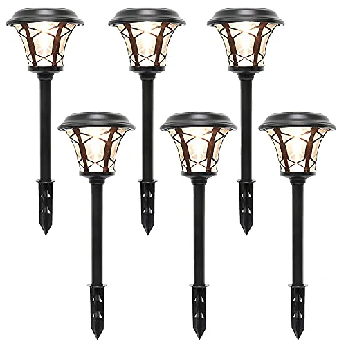 String Lights for Nursery Room Decor6 Pack 25 Lumen Solar Powered Pathway Lights, Super Bright SMD LED Outdoor Lights, Stainless Steel & Glass Waterproof Light for Landscape, Lawn, Patio, Yard, Garden, Deck Driveway, Warm White String Lights for Nursery Room Decor6 Pack 25 Lumen Solar Powered Pathway Lights, Super Bright SMD LED Outdoor Lights, Stainless Steel & Glass Waterproof Light for Landscape, Lawn, Patio, Yard, Garden, Deck Driveway, Warm White