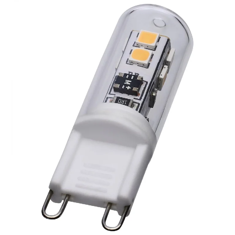 Industrial Ceiling - Mounted Lighting for Assembly PlantsT4 Mini LED Bulb, 2 Watts, 200 Lumens, 3000K, G9 Base, Clear Finish, 120V Industrial Ceiling - Mounted Lighting for Assembly PlantsT4 Mini LED Bulb, 2 Watts, 200 Lumens, 3000K, G9 Base, Clear Finish, 120V