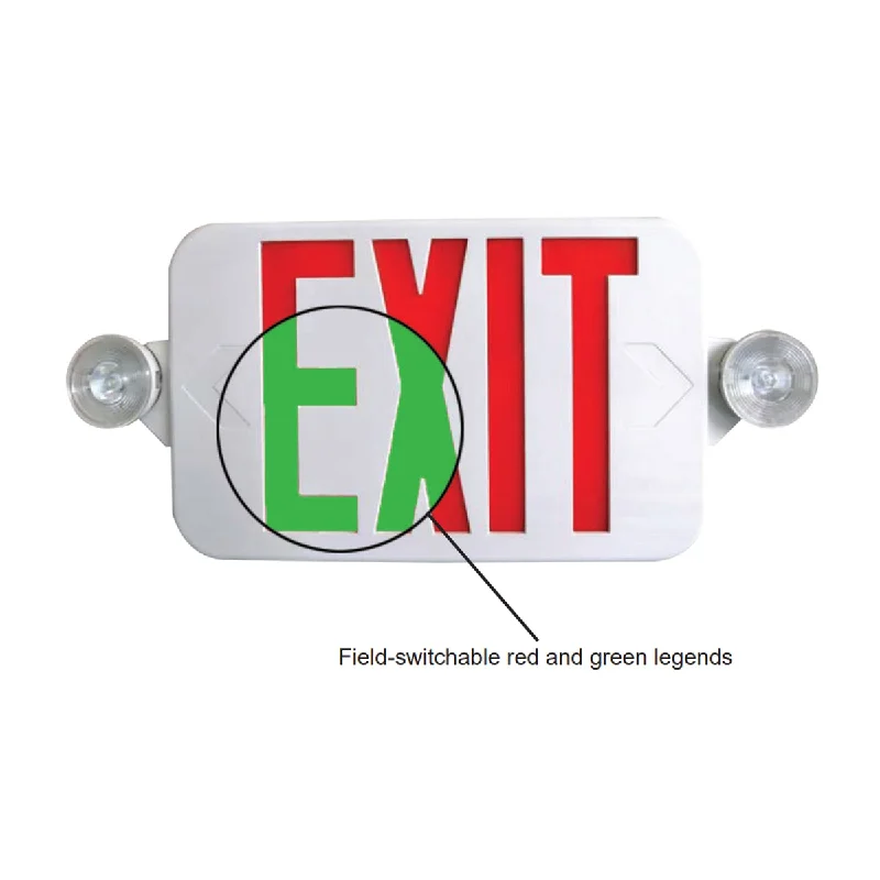 Industrial Lighting for Chemical PlantsExitronix Thermoplastic Field Switchable Red/Green LED Combo Industrial Lighting for Chemical PlantsExitronix Thermoplastic Field Switchable Red/Green LED Combo