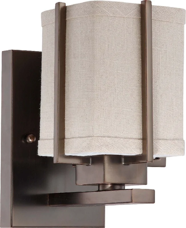 Nuvo Lighting 60-4481 Logan Collection One Light Wall Sconce in Hazel Bronze Finish