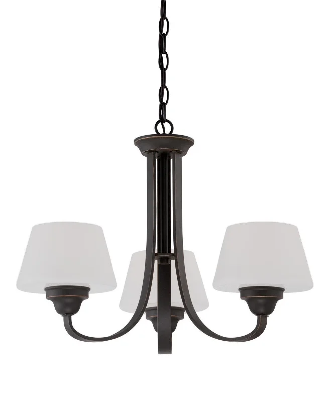 Nuvo Lighting 60-5324 Ludlow Collection Three Light Hanging Chandelier in Russet Bronze Finish Nuvo Lighting 60-5324 Ludlow Collection Three Light Hanging Chandelier in Russet Bronze Finish