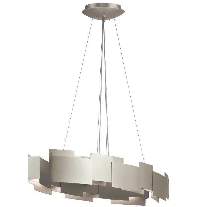 Moderne - Oval Chandelier/Pendant LED - 42993SNLED