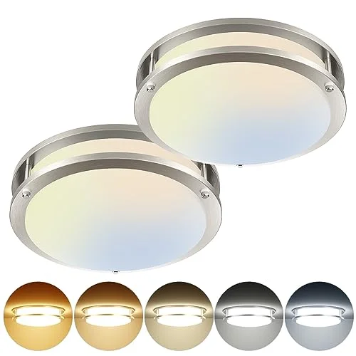 Color - Tunable Industrial Lighting for Special Applications12 Inch Black Flush Mount Ceiling Light, 5CCT, 2700K / 3000K / 4000K / 5000K / 6500K, 36W, 1800LM Color - Tunable Industrial Lighting for Special Applications12 Inch Black Flush Mount Ceiling Light, 5CCT, 2700K / 3000K / 4000K / 5000K / 6500K, 36W, 1800LM