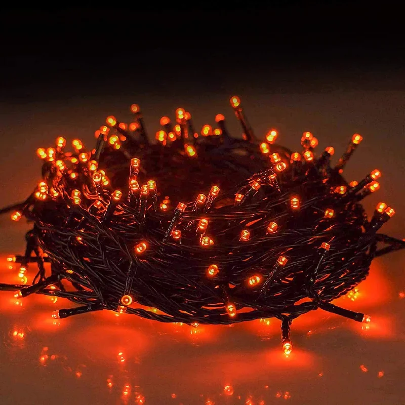 Waterproof String Lights for Patio Decor66ft 200 LED Indoor String Lights - Plug-in - 8 Modes - Waterproof - Orange Waterproof String Lights for Patio Decor66ft 200 LED Indoor String Lights - Plug-in - 8 Modes - Waterproof - Orange