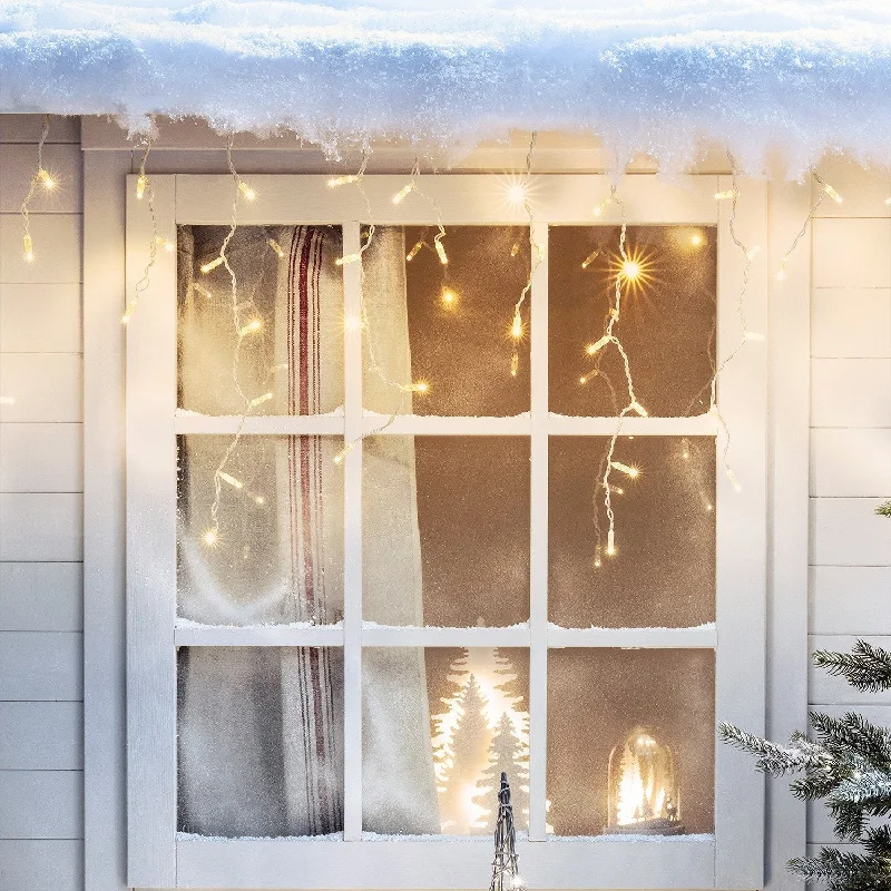 Fairy String Lights for Bedroom DecorCore Connect 24m 768 Warm White Connectable Icicle Lights Clear Cable Fairy String Lights for Bedroom DecorCore Connect 24m 768 Warm White Connectable Icicle Lights Clear Cable