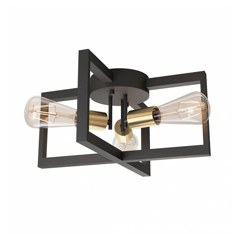 Industrial Lighting for Chemical PlantsFM-HLT Holt 3-lt 15" LED Flush Mount