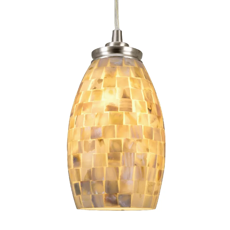 Industrial Lighting for Woodworking FactoriesKira Home Coast 9" Modern Oval Mini Pendant Light + Hand-Crafted Mosaic Sea Shell Glass, Brushed Nickel Finish / Neutral Color Industrial Lighting for Woodworking FactoriesKira Home Coast 9" Modern Oval Mini Pendant Light + Hand-Crafted Mosaic Sea Shell Glass, Brushed Nickel Finish / Neutral Color