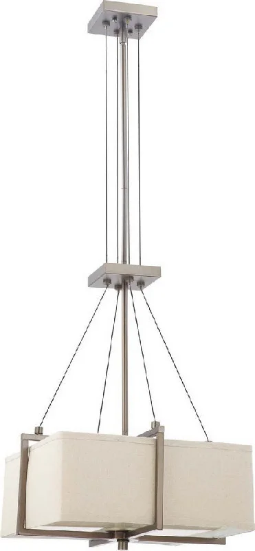 Nuvo Lighting 60-4486 Logan Collection Two Light Hanging Pendant Chandelier in Hazel Bronze Finish