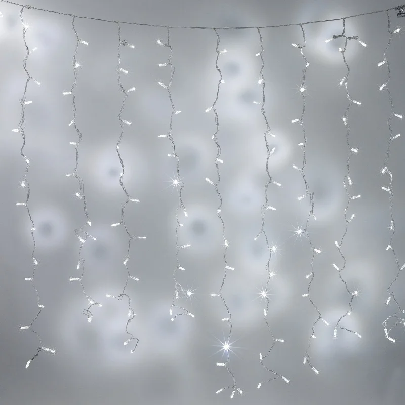 String Lights for Outdoor Dining AreasCore Connect 6m x 2m 576 White Connectable Curtain Lights Clear Cable String Lights for Outdoor Dining AreasCore Connect 6m x 2m 576 White Connectable Curtain Lights Clear Cable
