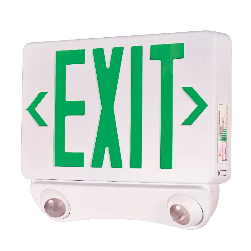 String Lights with Clear Bulbs for a Classic LookNora Lighting NEX-730-LED/G LED Exit and Emergency Combination With Adjustable Heads, Green Letters / White Housing - White String Lights with Clear Bulbs for a Classic LookNora Lighting NEX-730-LED/G LED Exit and Emergency Combination With Adjustable Heads, Green Letters / White Housing - White