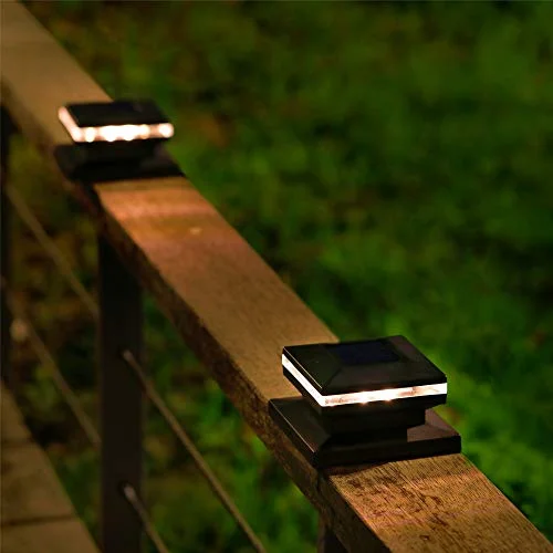 String Lights with Multicolored Bulbs for Festive Occasions15 Lumen Outdoor Post Cap Light for Fence Deck or Patio, Warm White High Brightness SMD LED Lighting, Lamp Fits 4x4, 5x5 or 6x6 Wooden Posts, 6 Pack String Lights with Multicolored Bulbs for Festive Occasions15 Lumen Outdoor Post Cap Light for Fence Deck or Patio, Warm White High Brightness SMD LED Lighting, Lamp Fits 4x4, 5x5 or 6x6 Wooden Posts, 6 Pack