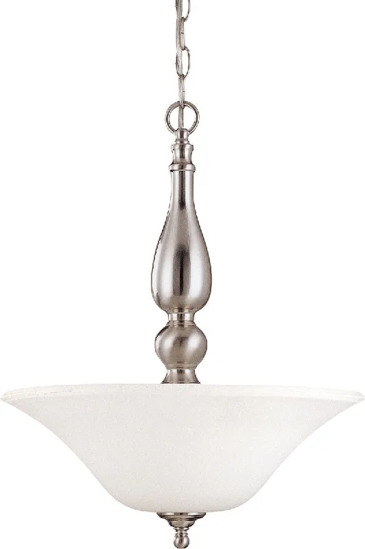 Nuvo Lighting 60-1908 Dupont Collection Three Light Energy Star Efficient GU24 Hanging Pendant in Brushed Nickel Finish Nuvo Lighting 60-1908 Dupont Collection Three Light Energy Star Efficient GU24 Hanging Pendant in Brushed Nickel Finish