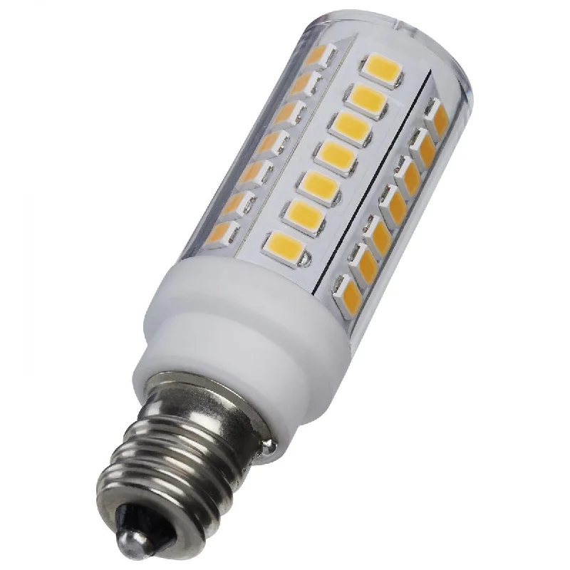 Industrial Wall - Mounted Lighting for Workshop WallsT6 Mini LED Bulb, 5 Watts, 550 Lumens, 3000K, E12 Candelabra Base, Clear Finish, 120V Industrial Wall - Mounted Lighting for Workshop WallsT6 Mini LED Bulb, 5 Watts, 550 Lumens, 3000K, E12 Candelabra Base, Clear Finish, 120V