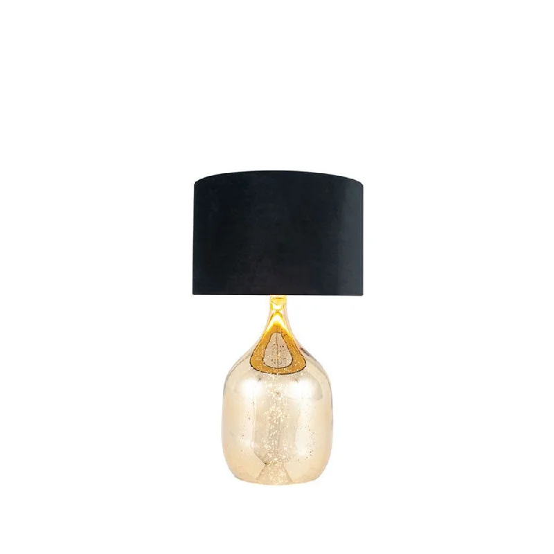 Stellar Champagne Gold Glass Dual Light Table lamp