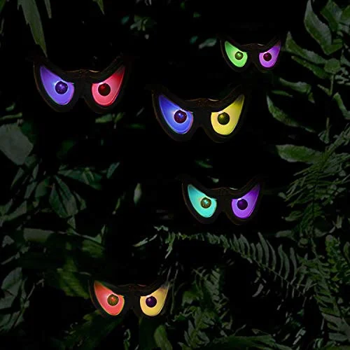 Battery - Operated String Lights for Indoor UseHalloween Decorations Flashing Eyes String Lights, RGB Color Changing Spooky Light Up Eyeball Waterproof Battery Operated Decoration String Lights for Halloween Indoor/Outdoor Décor