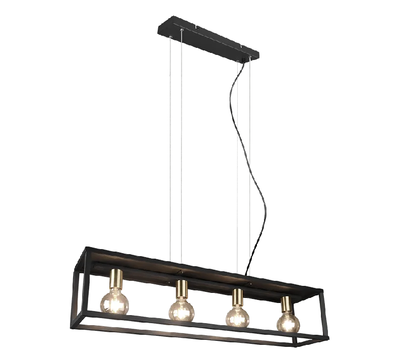 Vito 4Lt Linear Pendant - Matt Black