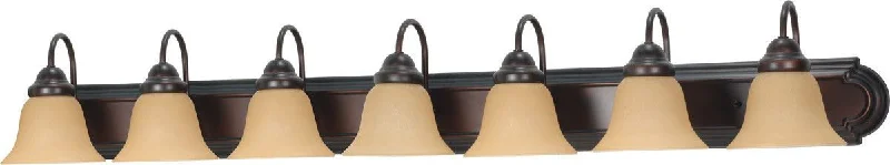 Nuvo Lighting 60-3115 Ballerina Collection Seven Light Energy Star Efficient GU24 Bath Vanity Wall Mount in Mahogany Bronze Finish Nuvo Lighting 60-3115 Ballerina Collection Seven Light Energy Star Efficient GU24 Bath Vanity Wall Mount in Mahogany Bronze Finish