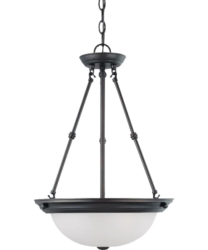 Nuvo Lighting 60-3342 Signature Collection Three Light Energy Star Efficient GU24 Hanging Pendant Chandelier in Mahogany Bronze Finish Nuvo Lighting 60-3342 Signature Collection Three Light Energy Star Efficient GU24 Hanging Pendant Chandelier in Mahogany Bronze Finish