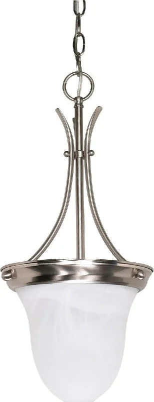 Nuvo Lighting 60-3199 Signature Collection One Light Energy Star Efficient G24 Hanging Pendant in Brushed Nickel Finish Nuvo Lighting 60-3199 Signature Collection One Light Energy Star Efficient G24 Hanging Pendant in Brushed Nickel Finish