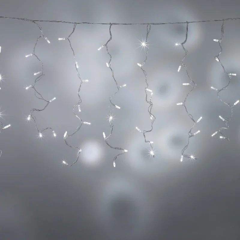 String Lights with Multicolored Bulbs for Festive OccasionsCore Connect 4m x 1m 192 White Connectable Curtain Lights Clear Cable String Lights with Multicolored Bulbs for Festive OccasionsCore Connect 4m x 1m 192 White Connectable Curtain Lights Clear Cable