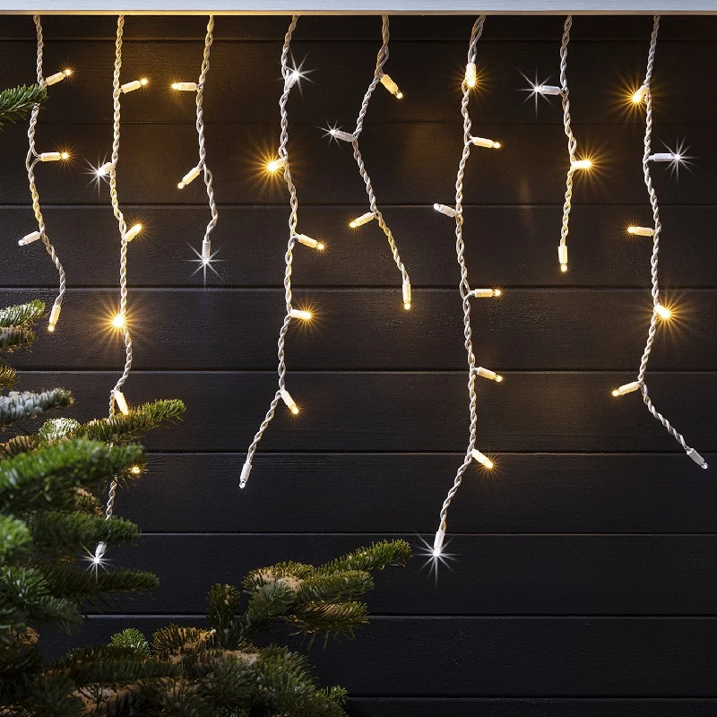 String Lights for Outdoor Dining AreasPro Connect 4m 200 Warm White Sparkling Connectable Icicle Lights White Cable String Lights for Outdoor Dining AreasPro Connect 4m 200 Warm White Sparkling Connectable Icicle Lights White Cable