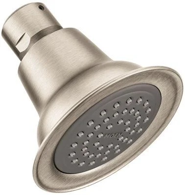 Moen Commercial Vandal-Resistant Showerhead With Brass Shell' Brushed Nickel' 1.75 Gpm Moen Commercial Vandal-Resistant Showerhead With Brass Shell' Brushed Nickel' 1.75 Gpm