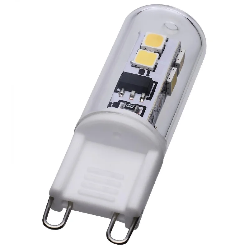 Dimmable Industrial Lighting for Ambiance ControlT4 Mini LED Bulb, 2 Watts, 200 Lumens, 5000K, G9 Base, Clear Finish, 120V Dimmable Industrial Lighting for Ambiance ControlT4 Mini LED Bulb, 2 Watts, 200 Lumens, 5000K, G9 Base, Clear Finish, 120V