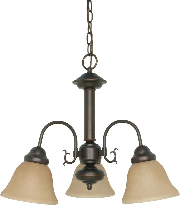 Nuvo Lighting 60-3102 Ballerina Collection Three Light Energy Star Efficient GU24 Hanging Chandelier in Mahogany Bronze Finish Nuvo Lighting 60-3102 Ballerina Collection Three Light Energy Star Efficient GU24 Hanging Chandelier in Mahogany Bronze Finish
