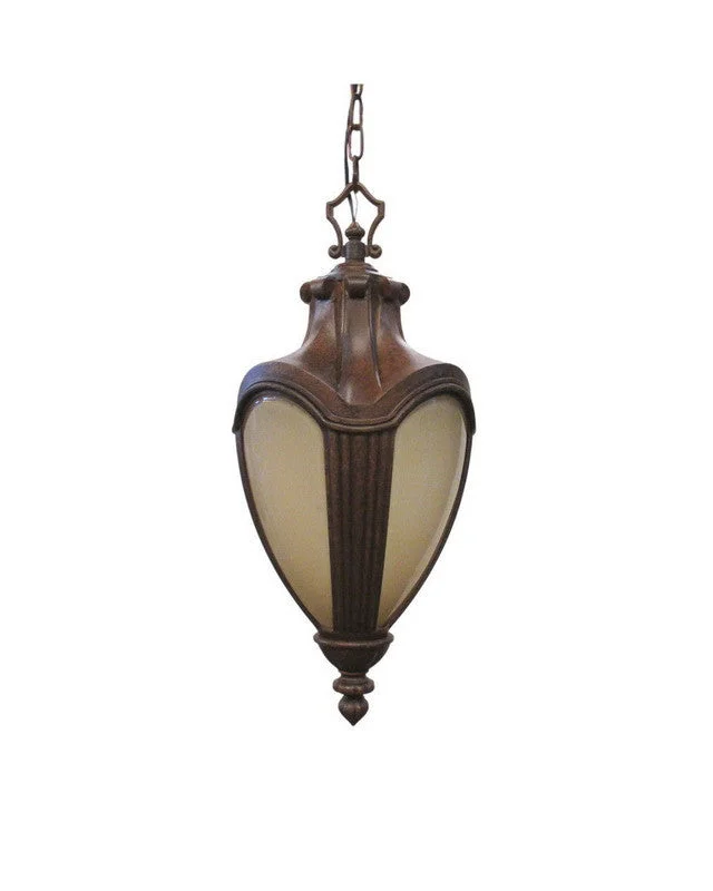 Kalco Lighting 9526 TO One Light Exterior Outdoor Hanging Lantern in Tortoise Finish Kalco Lighting 9526 TO One Light Exterior Outdoor Hanging Lantern in Tortoise Finish