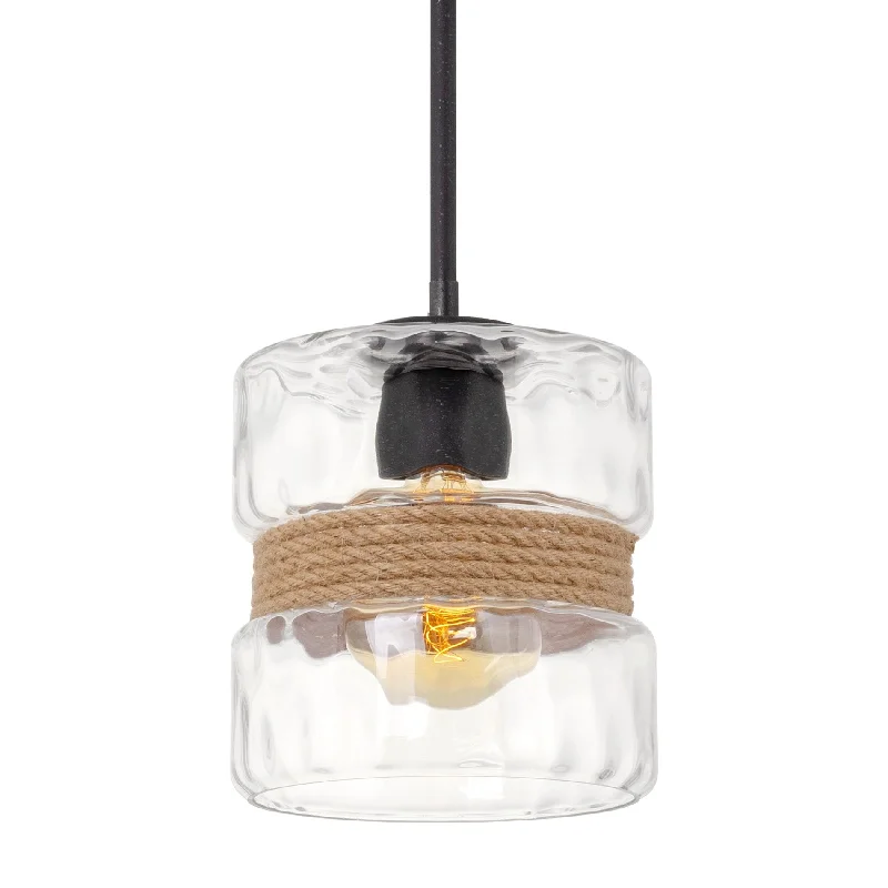 Industrial Pendant Lighting for Machine ShopsKira Home Sage 10" 1-Light Modern Pendant Light + Hammered Glass Shade, Textured Black Finish Industrial Pendant Lighting for Machine ShopsKira Home Sage 10" 1-Light Modern Pendant Light + Hammered Glass Shade, Textured Black Finish