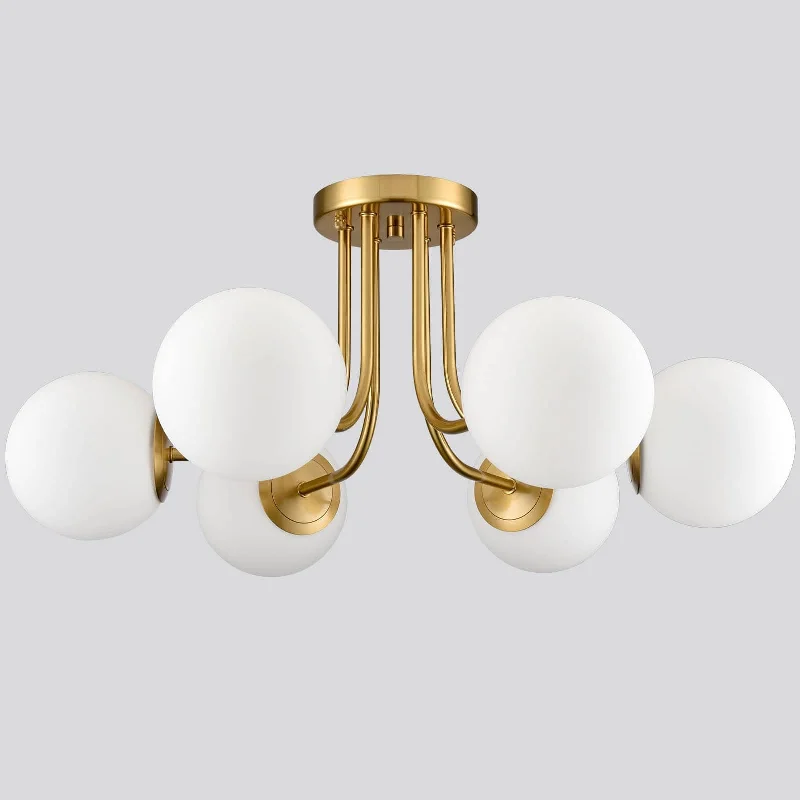 Corrosion - Resistant Industrial Lighting for Coastal FactoriesModern Globe Ceiling Light - 6 Light Corrosion - Resistant Industrial Lighting for Coastal FactoriesModern Globe Ceiling Light - 6 Light