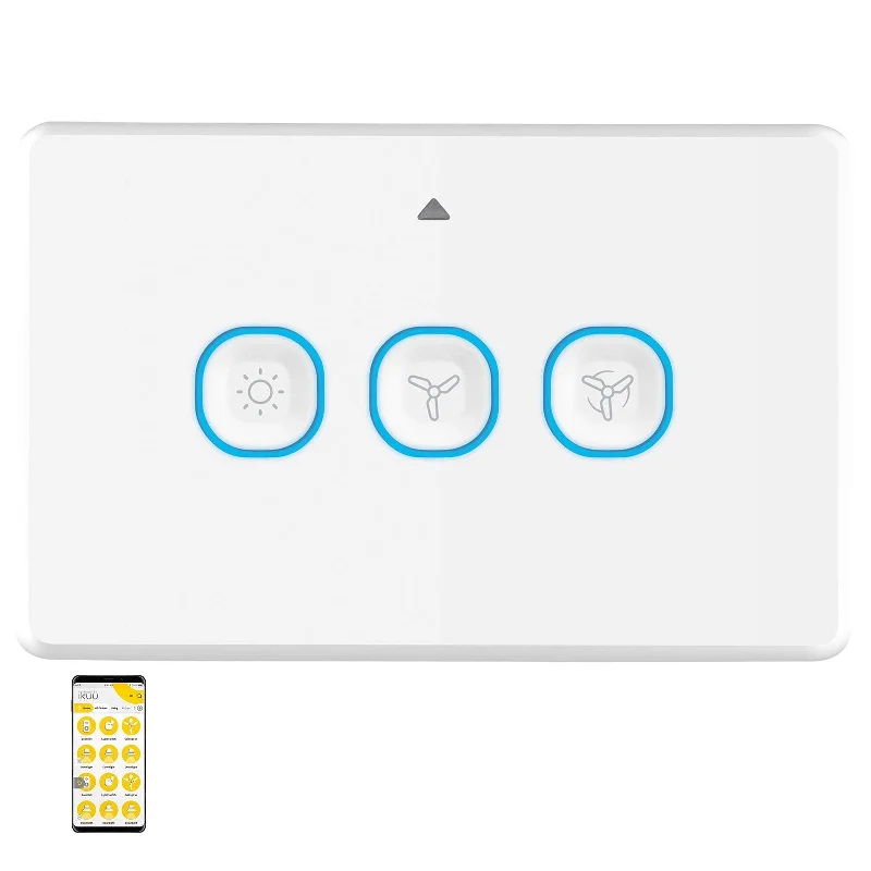 Industrial Lighting for Furniture FactoriesIkuü Smart Wi-Fi AC Fan Controller With Light Switch
