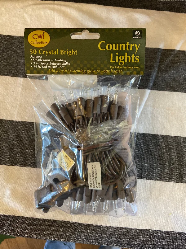 String Lights for Hotel Courtyard Lighting50 ct Crystal Bright String Lights