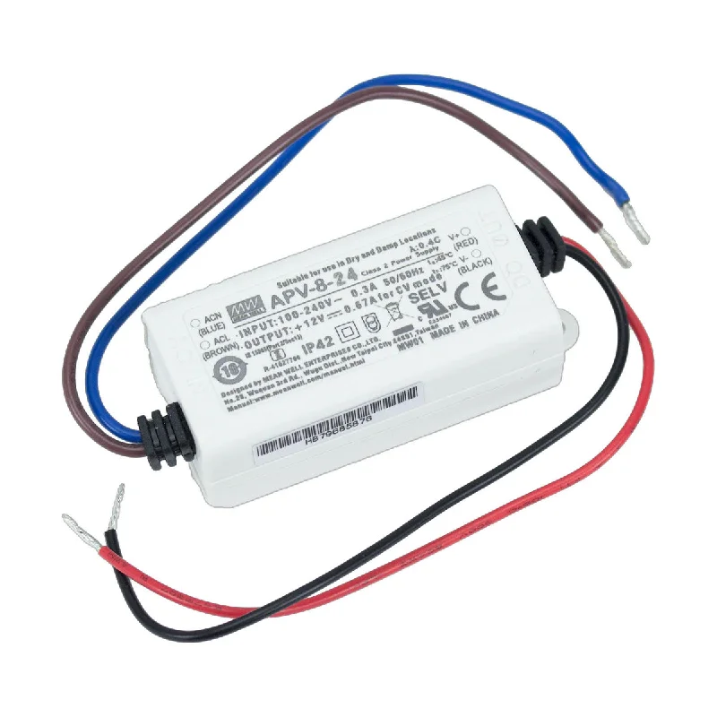 High - Bay LED Industrial Lighting for WarehousesLED-DR Series 8 Watts, 24VDC Non-Dimming LED Driver, Class 2, 100-240V High - Bay LED Industrial Lighting for WarehousesLED-DR Series 8 Watts, 24VDC Non-Dimming LED Driver, Class 2, 100-240V