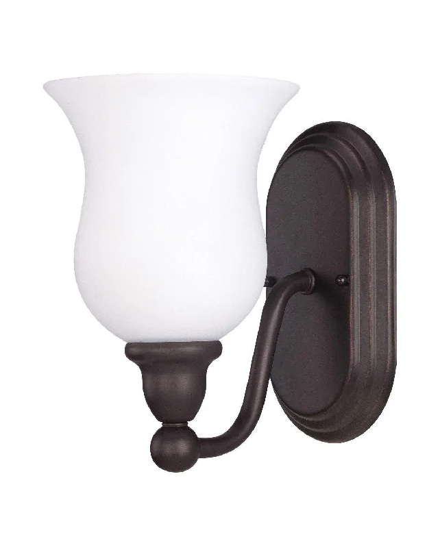 Nuvo Lighting 60-2437 Glenwood Collection One Light Energy Star Efficient Fluorescent GU24 Wall Sconce in Sudbury Bronze Finish Nuvo Lighting 60-2437 Glenwood Collection One Light Energy Star Efficient Fluorescent GU24 Wall Sconce in Sudbury Bronze Finish