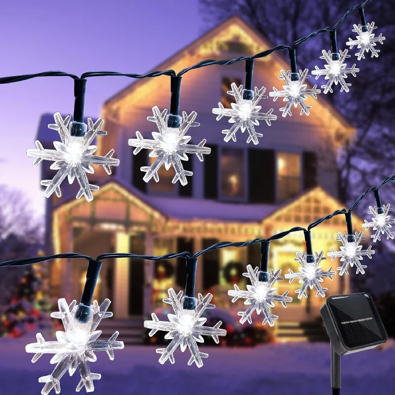 String Lights for Nursery Room DecorTwinkle Star Solar Snowflake String Lights, 100 LED 33 FT Outdoor Christmas Fairy Lights, 8 Lighting Modes & Waterproof for Holiday New Year Wedding Party, Xmas Tree, Garden Decor, Cool White String Lights for Nursery Room DecorTwinkle Star Solar Snowflake String Lights, 100 LED 33 FT Outdoor Christmas Fairy Lights, 8 Lighting Modes & Waterproof for Holiday New Year Wedding Party, Xmas Tree, Garden Decor, Cool White