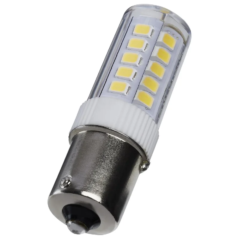 Industrial Lighting for Chemical PlantsT6 Mini LED Bulb, 4.5 Watts, 430 Lumens, 5000K, BA15s Single Bayonet Base, Clear Finish, 12V Industrial Lighting for Chemical PlantsT6 Mini LED Bulb, 4.5 Watts, 430 Lumens, 5000K, BA15s Single Bayonet Base, Clear Finish, 12V