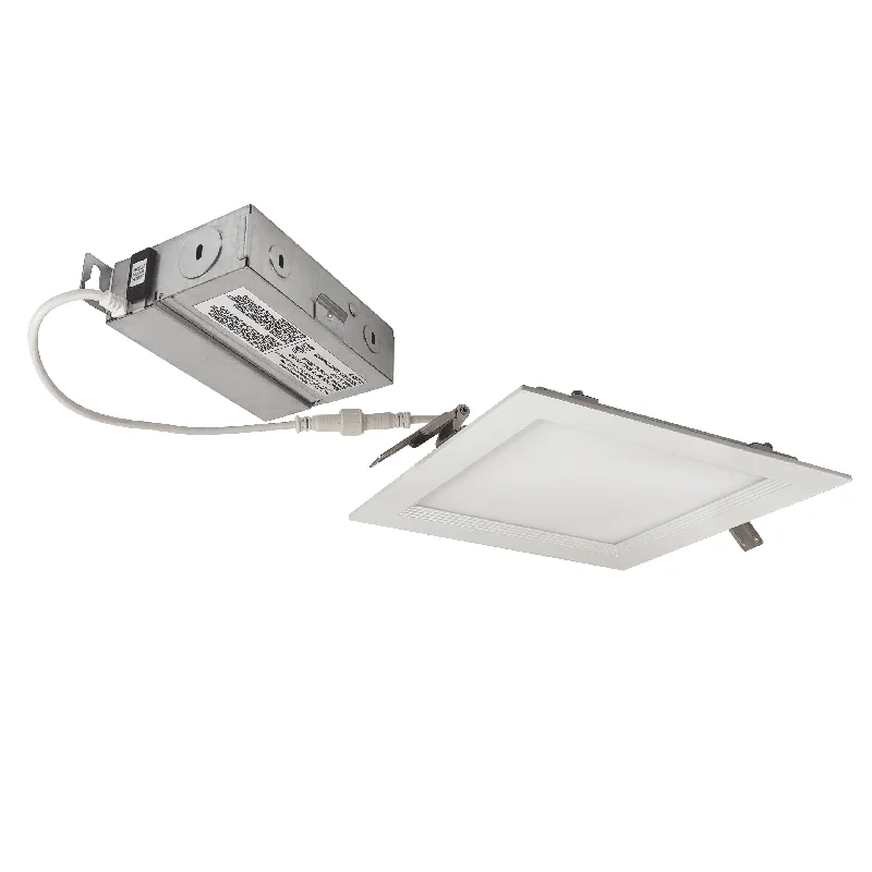 String Lights for Restaurant Outdoor SeatingNora Lighting NEFLINTW-S6233MPW 6" FLIN Square Wafer LED Downlight With Selectable CCT, 1150lm / 13.5W - Matte Powder White String Lights for Restaurant Outdoor SeatingNora Lighting NEFLINTW-S6233MPW 6" FLIN Square Wafer LED Downlight With Selectable CCT, 1150lm / 13.5W - Matte Powder White