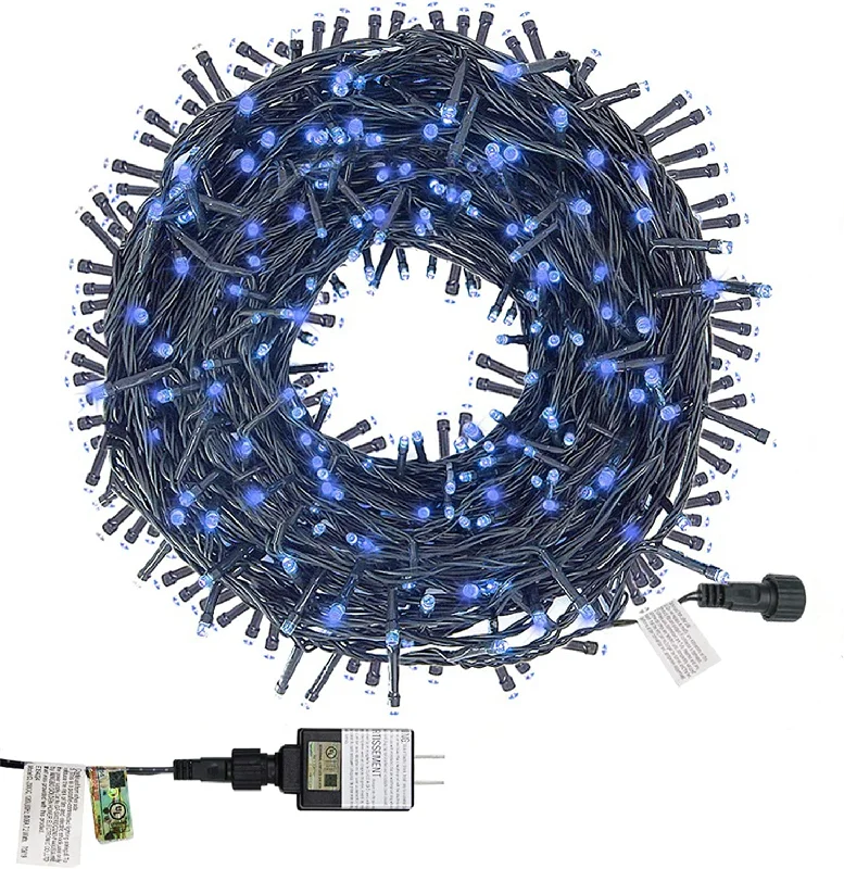 String Lights for Restaurant Outdoor Seating200 LED 66ft Christmas Tree String Lights - Plug-in - 8 Modes - Blue - 1 Pack String Lights for Restaurant Outdoor Seating200 LED 66ft Christmas Tree String Lights - Plug-in - 8 Modes - Blue - 1 Pack