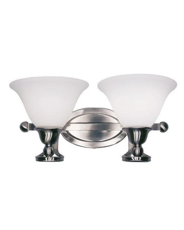 Z-Lite Lighting 316-2V Two Light Bath Vanity Wall Fixture in Brushed Nickel Finish